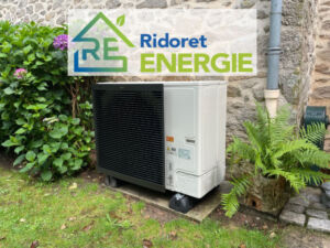 Pompe à chaleur Air Eau installée par Ridoret Energie